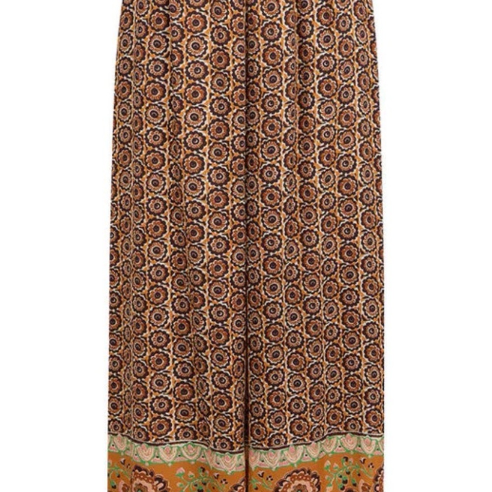 Spell Brown and Sannah Ochre Wide Leg Pants - Picture 2 of 3
